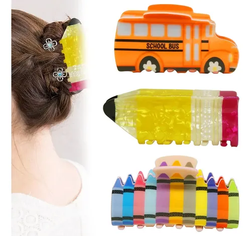 3 Pinzas Para El Pelo Con Forma De Lápiz, Accesorios Para Pr