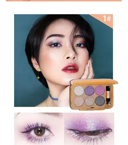 Paleta De Sombras Glitter Dorada Impeccablery #01