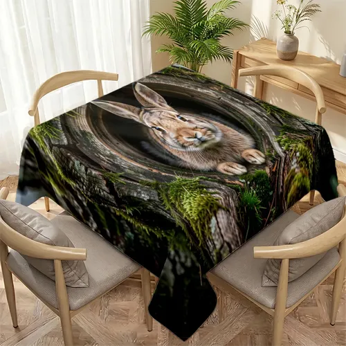 Pestaña Decorativa De Comedor Con Forma De Conejo Asomándose