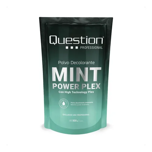 Question Polvo Decolorante Mint Power Plex 500g Tono Blanco