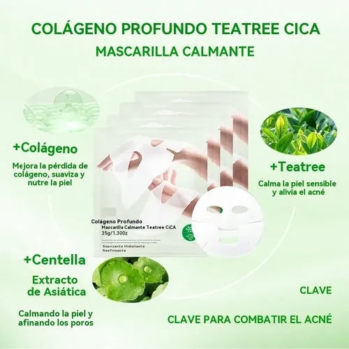 Mascarilla Hidratante Y Humectante De Árbol De Té