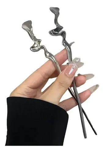 Palillos Para Cabello Mujer Metal Chino Retro 2 Piezas