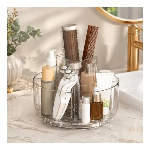 Organizador De Acrílico Giratorio Para Maquillaje Cosméticos