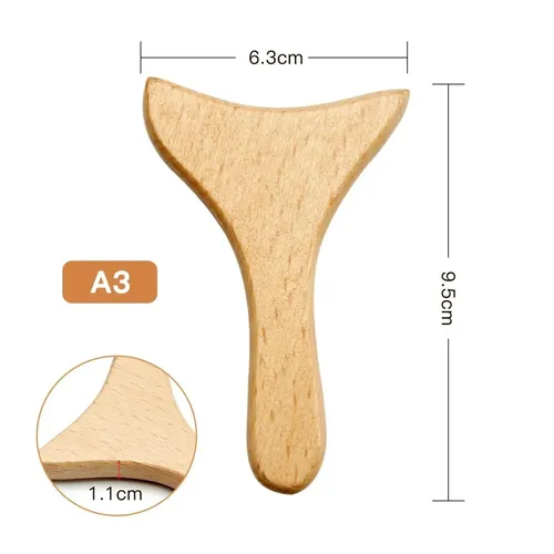 7pcs Masajeador Facial De Madera Para Spa, Maderoterapia,  7pcs
