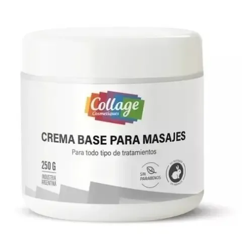 Crema Para Masajes Base Collage X 250 Gramos