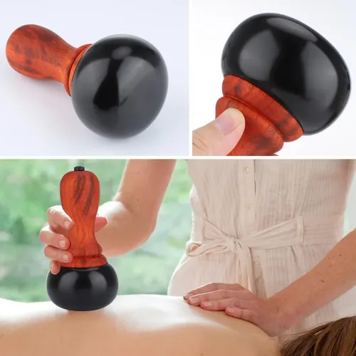 Masajeador Eléctrico Gua Sha De Piedra Natural Pastsky Hot S