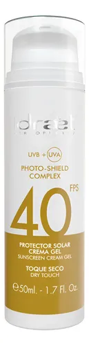Protector Solar Idraet Factor 40 Facial Crema Gel Seco 50ml.