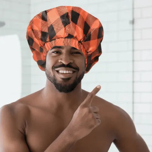 Gorro De Baño De Doble Capa, Gorro De Champú Grueso Con Band