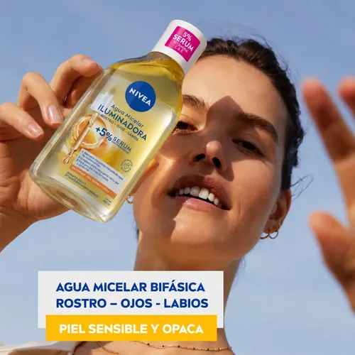 Agua Micelar Nivea Iluminadora Con Sérum X 400 Ml