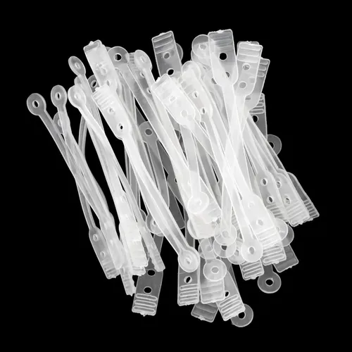 50pcs / Pack Salon Rubber Band Hair Rod Clip Accesorio Claro