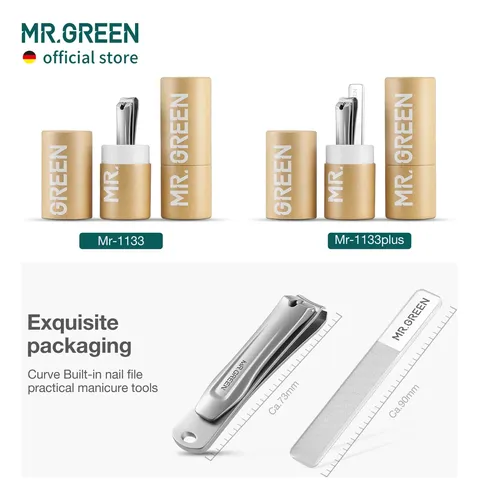 Cortauñas Mr.green Simplicity Fashion De Acero Inoxidable