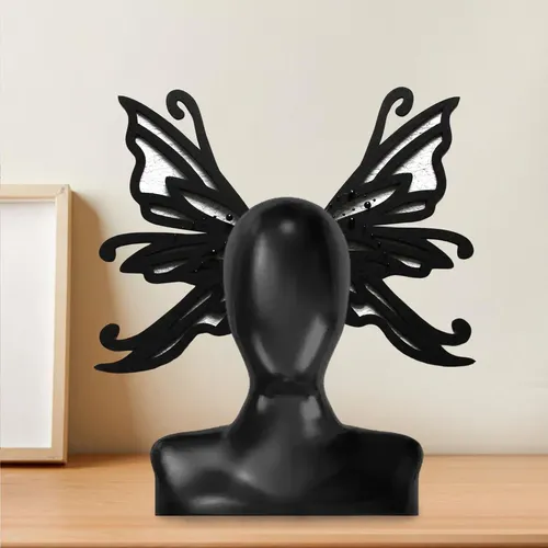 Pinza De Cabello Mariposa Negra