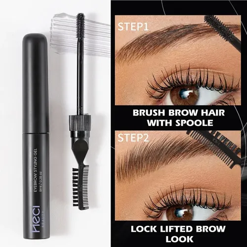 Qt Gel Para Peinar Cejas Con Doble Brocha Moldeadora×2
