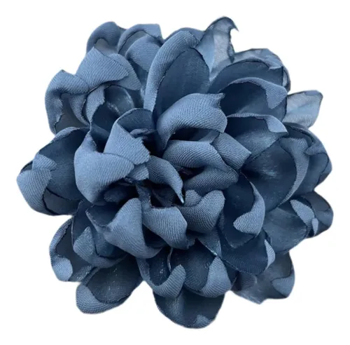 4 Broche De Flores Con Pinza Para El Pelo Para Azul Oscuro