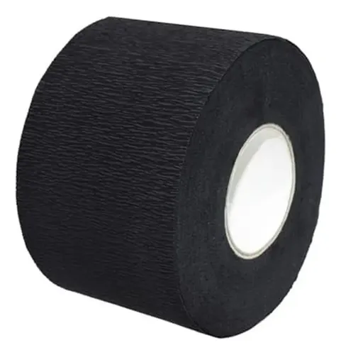 Banda De Cuello De Barbero Negra Desechable, Elástica, De Pa