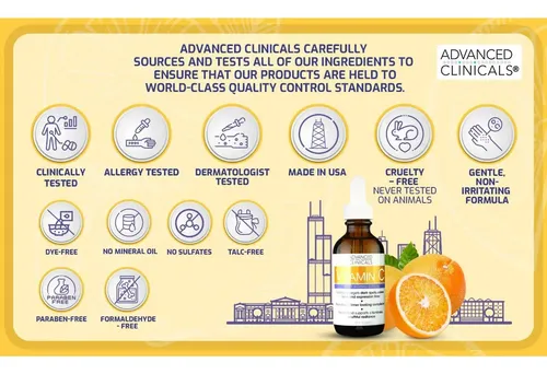 Vitamina C Serum Advanced Clinicals Suero Premium Importado