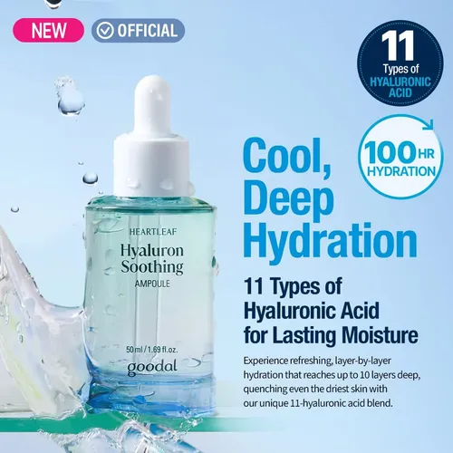 Heartleaf Hyaluron Soothing Ampoule, Hydrating Facial Serum