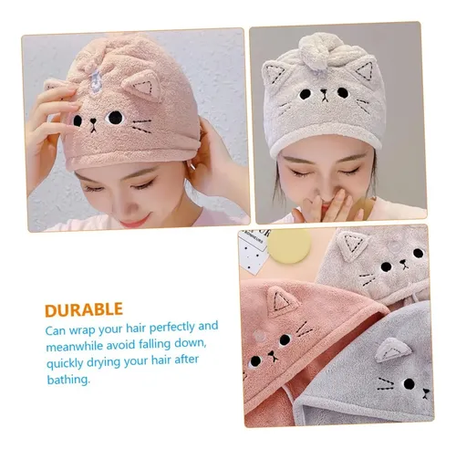 Gorro De Ducha Para Cabello Seco, Toalla De Baño De Salón