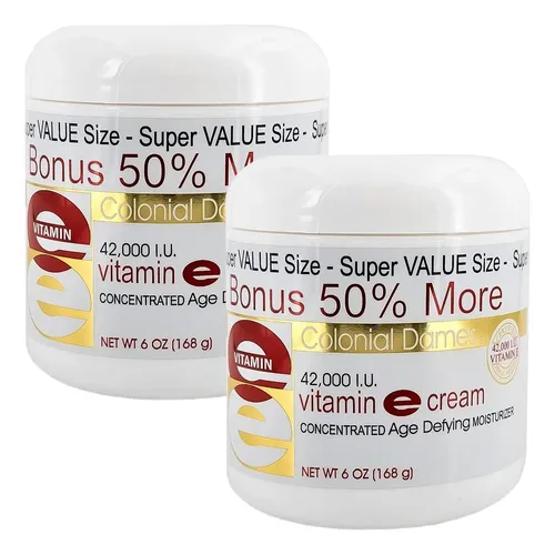 Crema Vitamina E Colonial Dames 42,000 Ui 6 Oz (2 Uds)