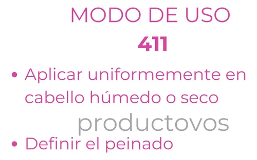 Gel De Peinado Fijación Fuerte Antifrizz 411 For Me Framesi