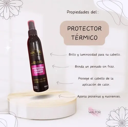 Beauty Walfor Protector Termico Capilar Spray Anti-age + Control Frizz X100grs