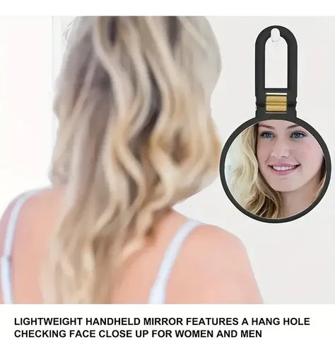 Espejo De Aumento 30x Redondo Plegable Para Maquillaje Portátil