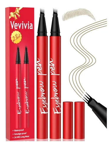 Lápices Cejas Vevivia Pack 2 Punta 4 Marrón Claro