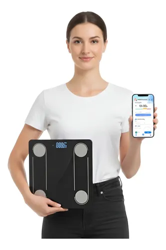 Balanza Personal Bioimpedancia Bluetooth 180kg Inteligente