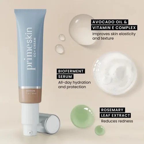 Base Cc+ Primeskin Para Piel Madura Tan