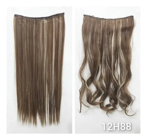 Extensiones Cortinas De Pelo Premium Simil Natural Opacas