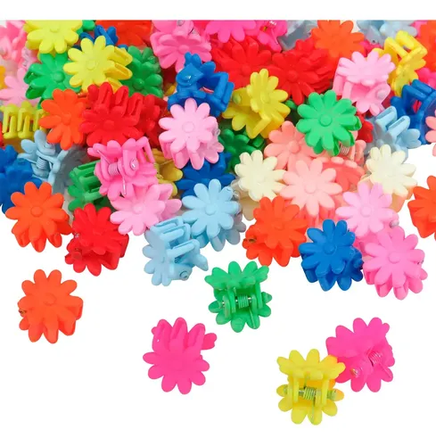 Mini Ganchitos Broches Engomado Para Pelo Colores X200 Unid