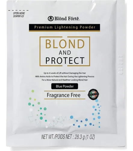 Kit De Decoloración Blond Forte 8+ Con Revelador 20 Vol