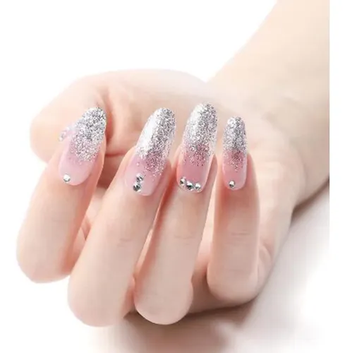 Pincel Con Purpurina Y Brocha De Cristal Acrílico Para Decor