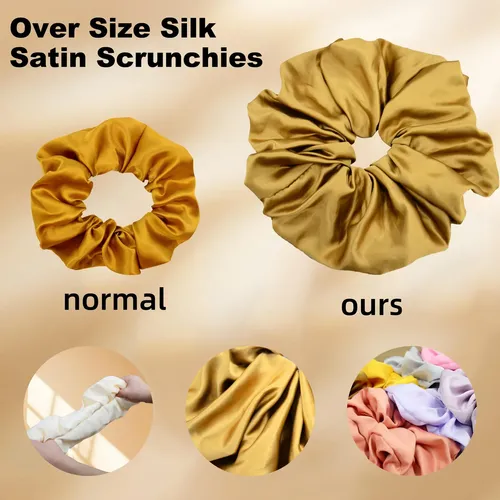 Satin Scrunchies Breodyeco Oversized Xxxl Jumbo, 18 Colores