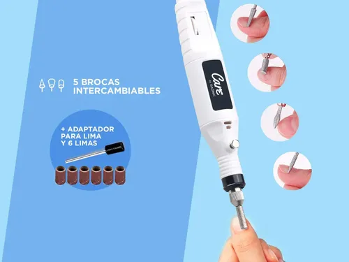 Kit Manicura Uñas Gadnic Con Torno Profesional Y Cabina UV LED 22W