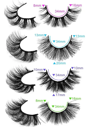 Pestañas Postizas 20 Pares Yawamica 5d Faux Mink, Estilo