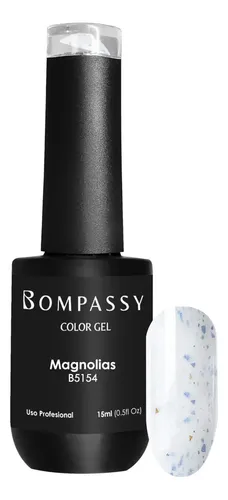 Esmalte Semipermanente Para Uñas Bompassy 15 Ml Color B5154 MAGNOLIAS