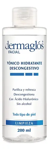 Dermaglos Facial Tonico Hidratante Descongestivo X200ml