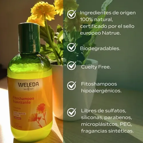 Fitoshampoo Caléndula Cuero Cabelludo Sensible Weleda 250ml