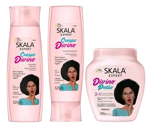 Skala Divino Potao Mascara 1kg + Sh Y Acond Divino Crespo