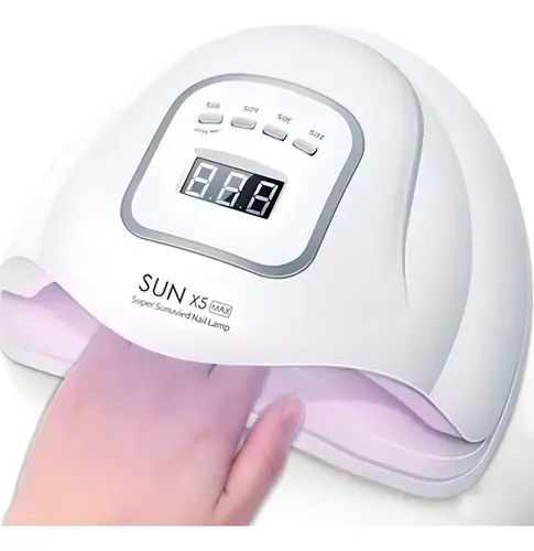 Cabina Uñas 120W Led UV Sensor Automático Temporizador Sun X5 Max