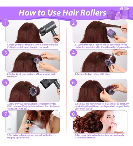 Set De Rulos Para El Cabello Selizo Jumbo 24 Piezas Para Cab