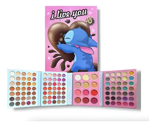 Paleta De Sombras Infantil Stitch 117 Sombras Mate Satin