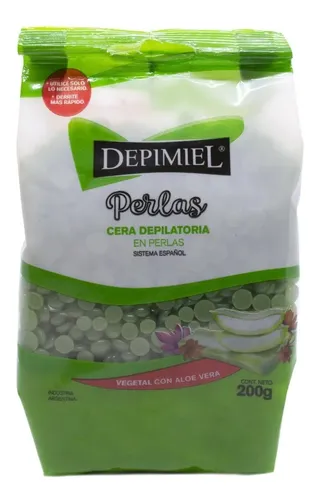 Depimiel Cera Depilatoria Perlas Vegetal Aloe Vera X 200gr