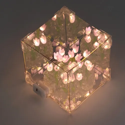 Espejo Led Decorativo 2 En 1, Noche Hecha A Mano, Hecha A Ma
