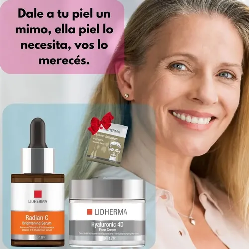 Kit X2 Hyaluronic 4d Face Cream Y Radian C Serum Lidherma