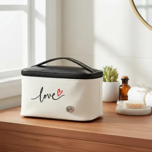Neceser Portacosméticos Cúbico Love Organizador Maquillaje