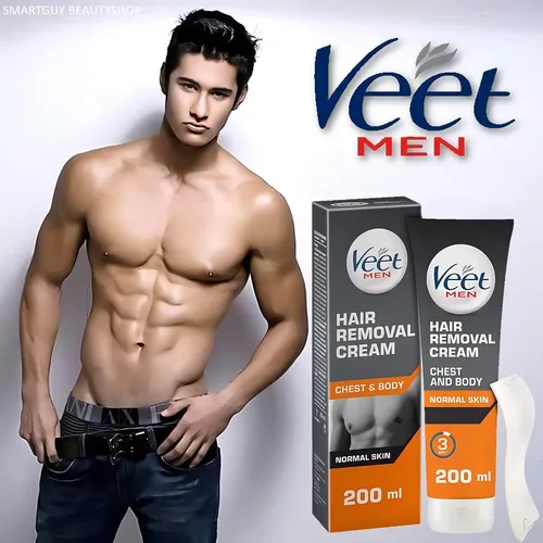 Crema Depilatoria Veet For Men Pieles Normales X 200 Ml