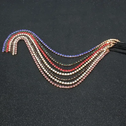 Con Cadena De Borlas, , Diadema Para Mujer, Diadema Negro