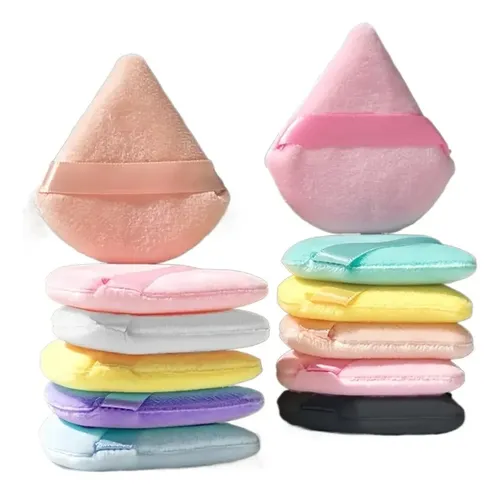 A Esponja De Maquillaje Triangular 3 Piezas Negra Tamaño Z